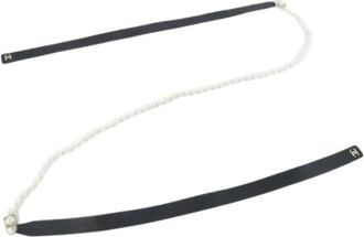 Chanel Pre-owned Stoffen Riem - Dames - Vintage Accessoires - Zwart - ONE Size - Vintage