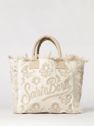 MC2 Saint Barth Borsa Vanity in cotone con logo ricamato