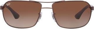 Ray-Ban 62mm Square Gradient Polarized Sunglasses in Brown at Nordstrom Rack