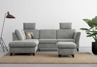 HOME AFFAIRE Ecksofa »Trelleborg L-Form« wahlweise mit Bettfunktion und Bettkasten, inkl. Federkern-Polsterung