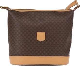 Celine Vintage Macadam Canvas Brown Canvas Backpack Bag (Pre-Owned)