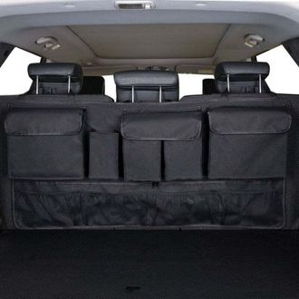 OEM Organizador De 9 Bolsillos Con 3 Correas Ajustables Fijas, Bolsa Organizadora Plegable Multiusos Para Maletero De Suv Y Muchos Veh&iacute;culos - Crezuo