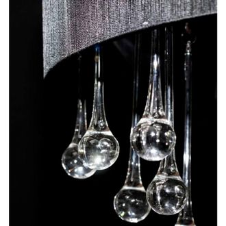Berkfield Home Chandelier with 85 Crystals Black
