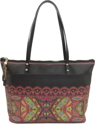 Etro Black Pvc Tote Bag (Pre-Owned)