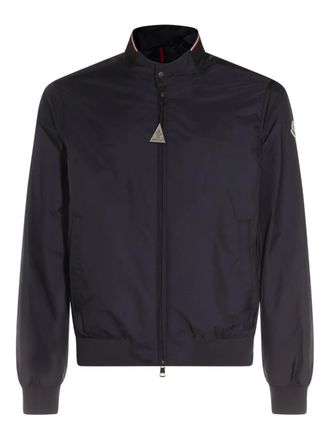 Moncler logo-patch bomber jacket - Blue