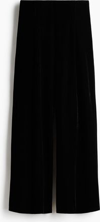 H&M Velourshose - Schwarz
