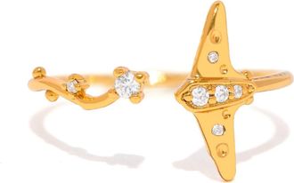 Girls Crew Stingray Adjustable Ring in Gold at Nordstrom, Size 8.5