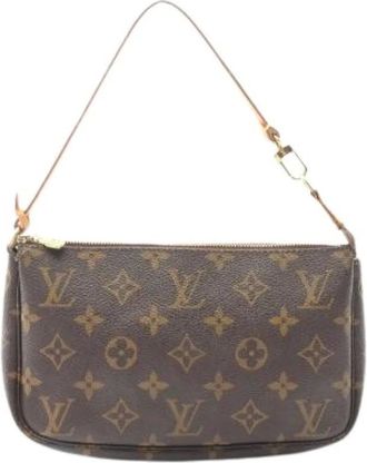 Louis Vuitton Pre-owned Mini Bags, female, Brown, Size: ONE SIZE Pre-owned Pochette Accessoires Monogram Handbag