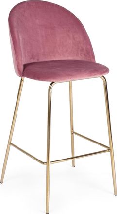 BIZZOTTO Barhocker Carry mit Samtbezug in Rosa
