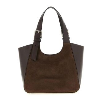 Furla Borsa Hobo in Pelle e Camoscio - - Bags - Donna - Marrone - ONE SIZE