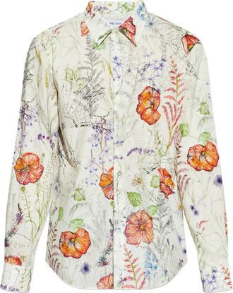 Alexander McQueen floral-print shirt - men - Cotton - 16 1/2 - Neutrals