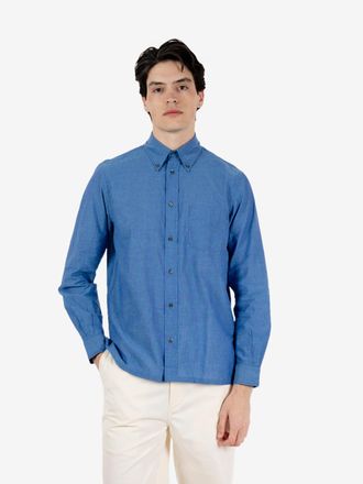 Aspesi Camicia button-down Drops bluette