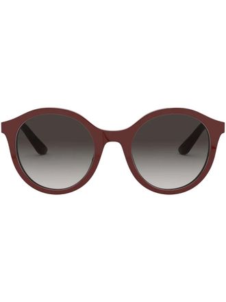 Dolce & Gabbana Eyewear round-frame sunglasses - women - Acetate/Metal - 50 - Red