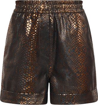 Faina Korte broek Dames zwart koper