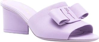 Ferragamo Viva Bow 55Mm Leather Slide