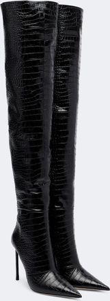 Tom Ford Stivali in pelle stampa coccodrillo