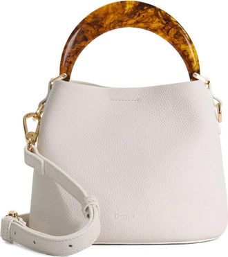 Dune London Dharla Leather Top Handle Bag in White at Nordstrom