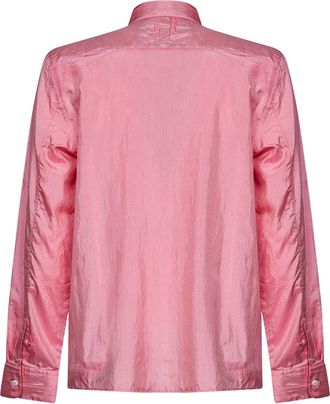 Jacquemus Mens Shirt The Tailleur Pink Silk-Blend Polyamide