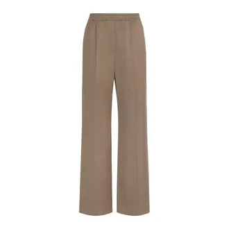 Max Mara Broeken, Dames, Bruin, 2Xs, Wol, Wijde broek
