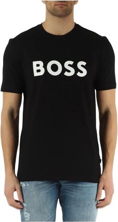HUGO BOSS T-Shirt - Heren - T-shirts - Zwart - M - Katoen - Tops