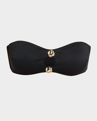 SIMKHAI Nicola Studded Bandeau Bikini Top
