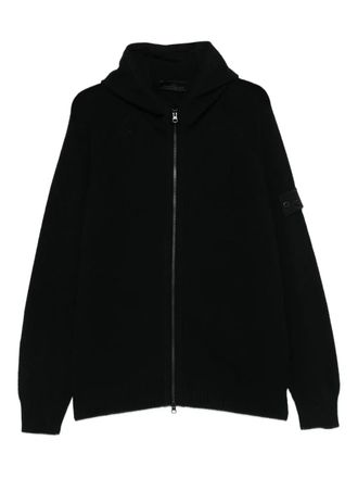 Stone Island zip-up hoodie - Black