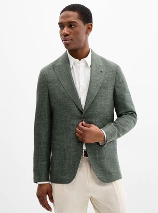 Jack Victor Mens Alpine-green jacket with a touch of silk