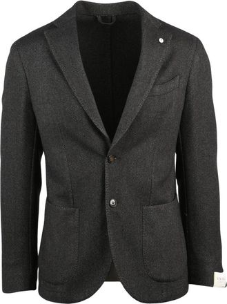 L.B.M. 1911 Giacca Stondata - Heren - Blazers - Bruin - M - Katoen - Jassen