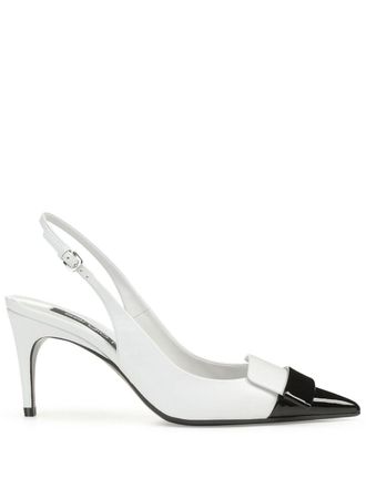 Sergio Rossi Pumps con cinturino posteriore - Bianco
