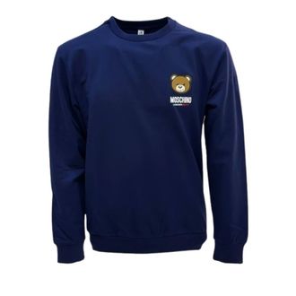 Moschino Heren, Sweatshirts & Hoodies, Blauw, Maat: L