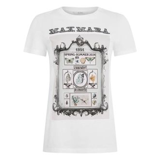 Max Mara Spadino T-shirt - female - Max Mara - T-Shirts - White - L - Tops