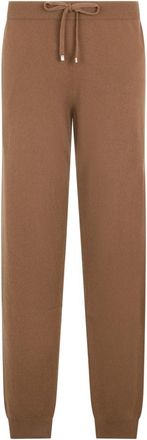 Malo Cashmere Broeken - Heren - Sweatpants - Bruin - S - Kasjmier - Broeken
