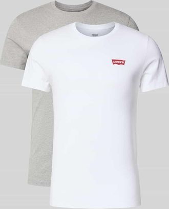 Levi's T-Shirt mit Label-Print im 2er-Pack in Weiss, Gr&ouml;&szlig;e XXL
