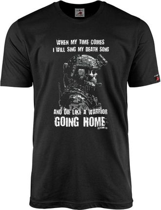 Copytec When My Time Comes Soldier Song Veteran Alfashirt German Army T-Shirt 45380, black, L