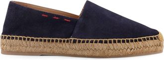 Kiton Ciro Paone Suede Espadrillas With Iconic Stitching-Uomo