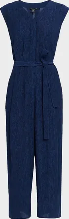 Eileen Fisher Sleeveless Crinkled Jumpsuit