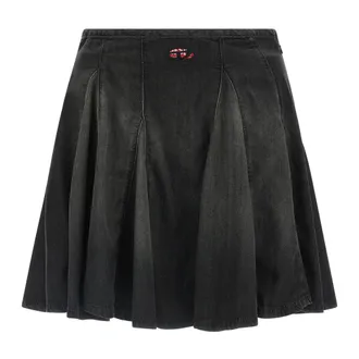 Diesel Denim Skirts, female, Black, Size: W26 De-Spiki-S Mini Skirt