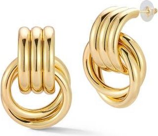 Glaze Jewelry Textured Doorknocker Drop Earrings in Gold at Nordstrom Rack