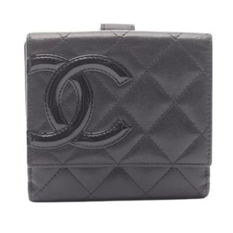 Chanel Pre-owned Wallets, female, Black, Size: ONE SIZE Pre-owned Fabric Wallet