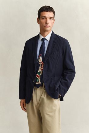 GANT Men Seersucker Blazer (56) EVENING BLUE
