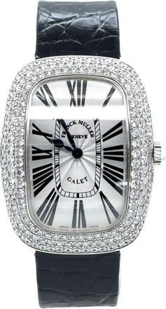 Franck Muller Pre-owned Franck Muller Galet Quartz Diamond Silver Dial Ladies Watch 3002LQZRD3ACE