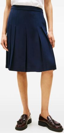 Tommy Hilfiger Gonna midi pliss&eacute; - Blu