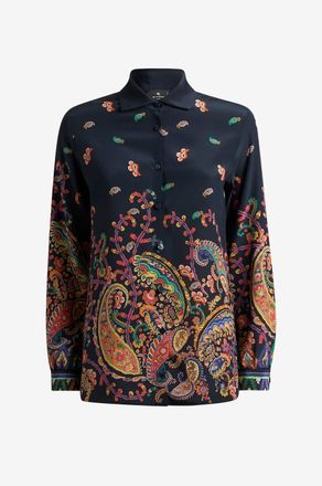 Etro Hemd aus Seide mit Paisleymuster