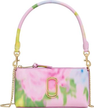 Marc Jacobs Light Pink Blurred Floral Snapshot Small Shoulder Bag