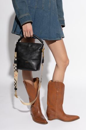 Burberry Shoulder Bag B Clip Mini, Womens, Black