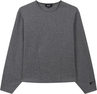 ALIX The Label Alix The Label - Fitted Balloon Sleeve Top - Dames - Sweatshirts & Hoodies - Grijs - Maat: S