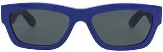 Alexander McQueen 56mm Square Sunglasses in Blue Blue Blue at Nordstrom Rack