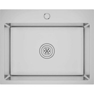 vidaXL Fregadero De Cocina Hecho A Mano De Acero Inoxidable Vidaxl