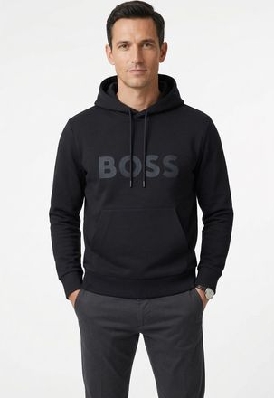 Boss Green by Hugo Boss Hoodie BOSS GREEN Soody, Herren, Gr. XXL, dunkelblau402, Sweatware, Obermaterial: 95% Baumwolle, 5% Elasthan, unifarben, normal, Rundhals, B&uuml;ndchen, S