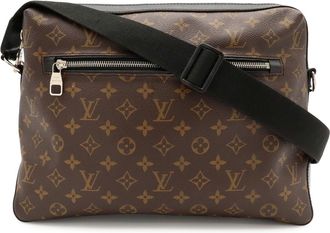 Louis Vuitton Black Brown Monogram Canvas Pvc Coated Canvas Leather Handbag Shoulder Bag (Pre-Owned)